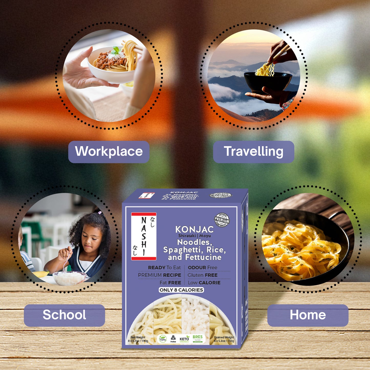 Nashi Konjac Shirataki Mix Pack (8×190g)
