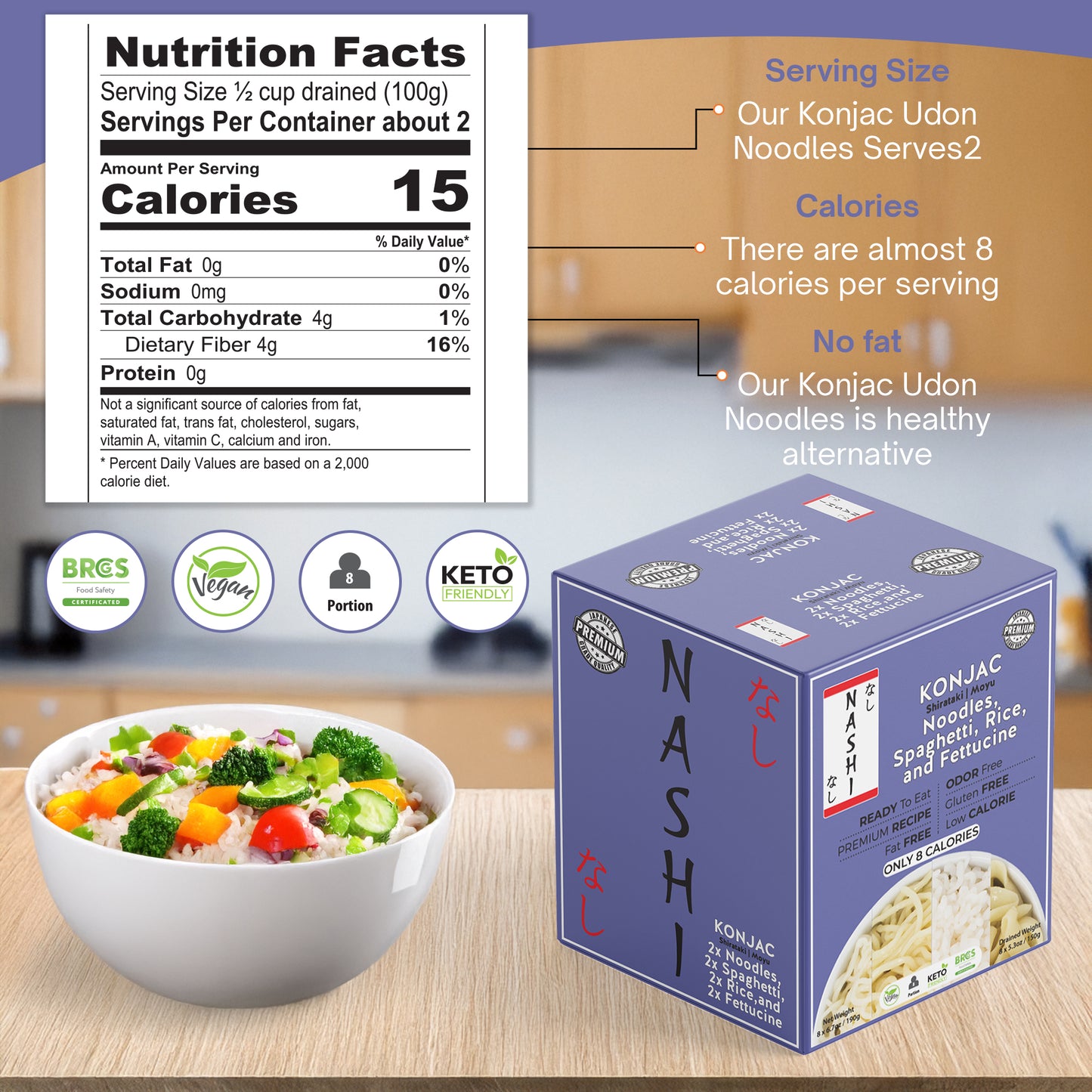 Nashi Konjac Shirataki Mix Pack (8×190g)