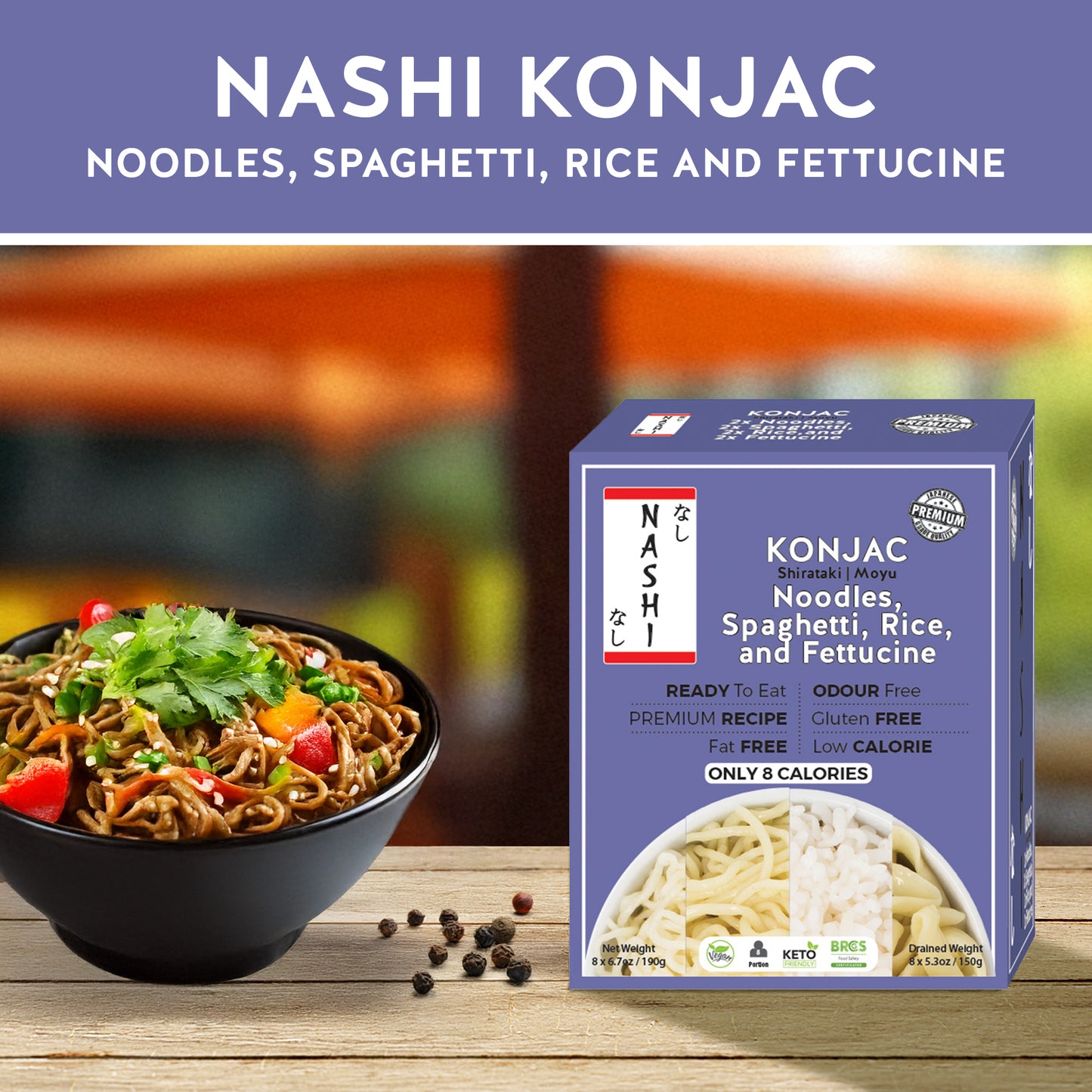 Nashi Konjac Shirataki Mix Pack (8×190g)