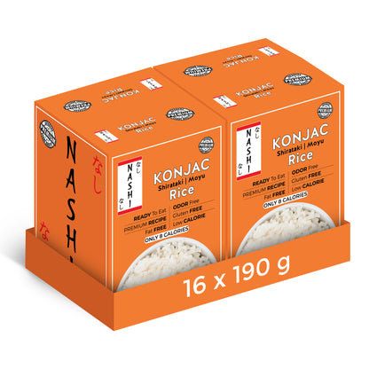 Nashi Shirataki Konjac Moyu Rice (8×190g)