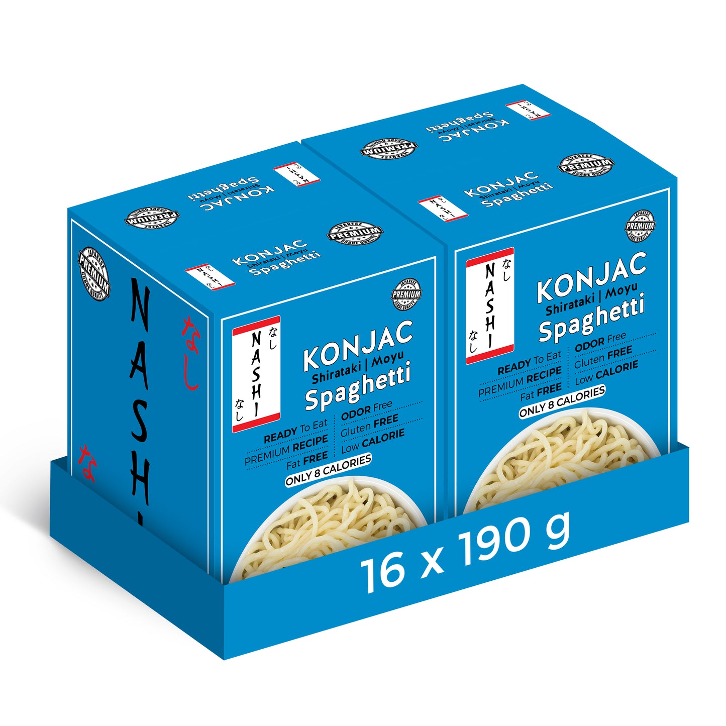 Nashi Shirataki Konjac Moyu Spaghetti (8×190g)