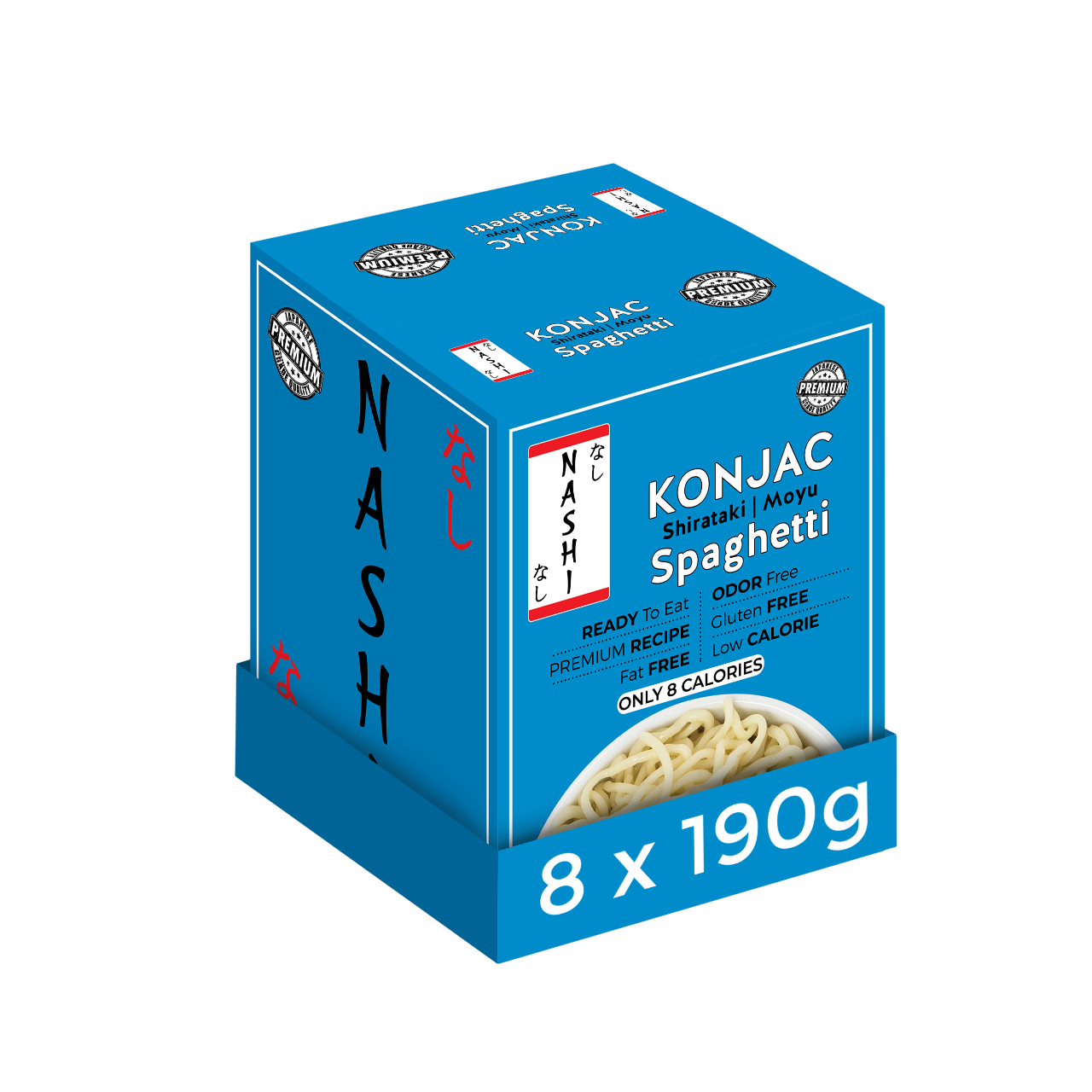 Nashi Shirataki Konjac Moyu Spaghetti (8×190g)
