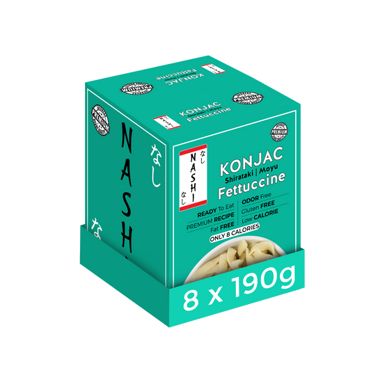 Nashi Shirataki Konjac Fettuccine Pasta (8×190g)
