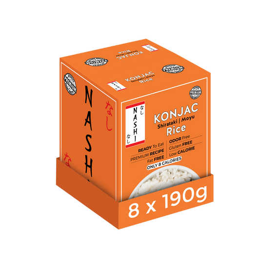 Nashi Shirataki Konjac Moyu Rice (8×190g)