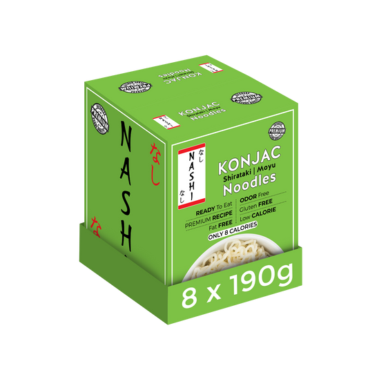 Nashi Konjac Shirataki Premium Noodles (8×190g)