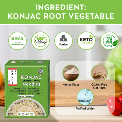 Nashi Konjac Shirataki Premium Noodles (8×190g)