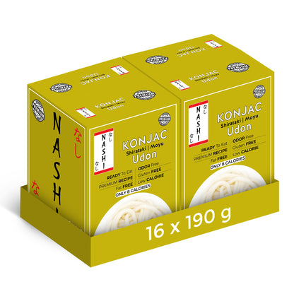 Nashi Konjac Shirataki Premium Udon Noodles (8×190g)