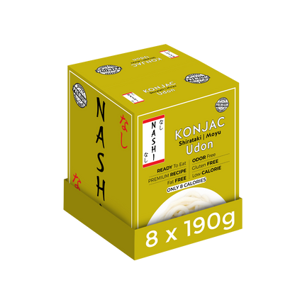 Nashi Konjac Shirataki Premium Udon Noodles (8×190g)